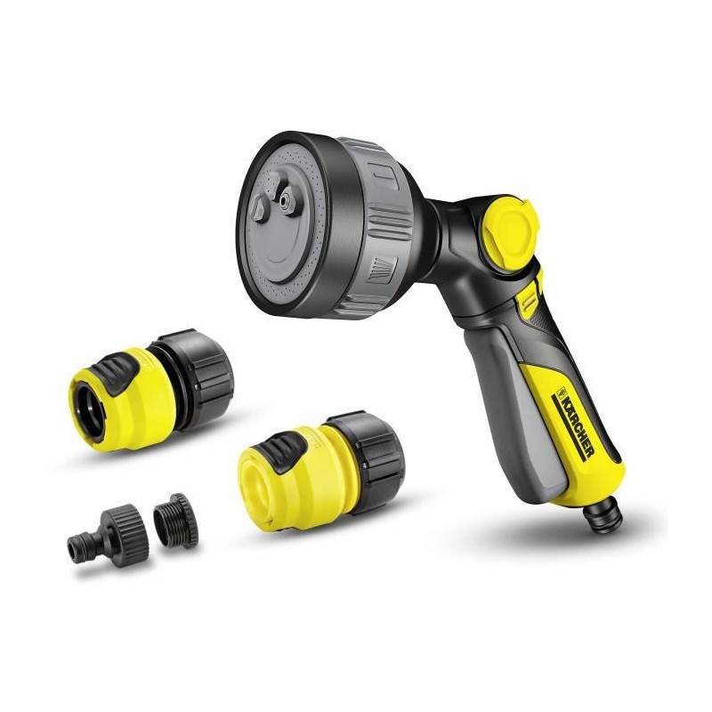 Kärcher - Karcher Set Pistolet Darrosage Et 2 Raccords Plastique - Multifonction - 4 Formes De Jets - Image 1