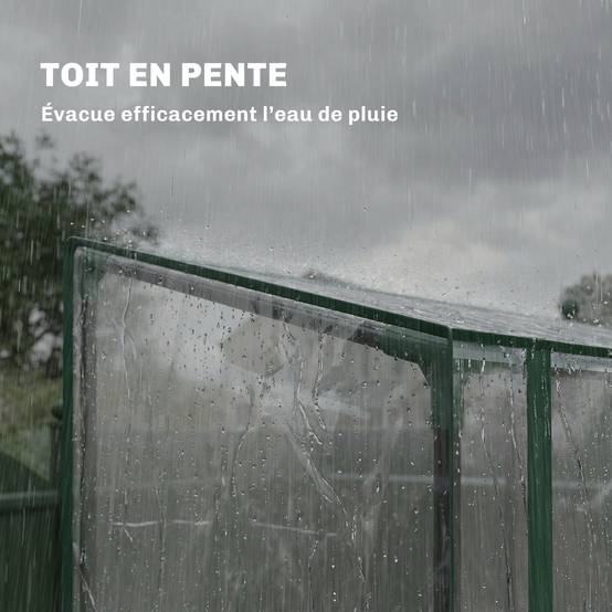 ComfortXL - Serre de jardin PVC acier 143 x 45 x 151 cm transparente 3 niveaux 2 portes - ComfortXL Outdoor Living - Image 8