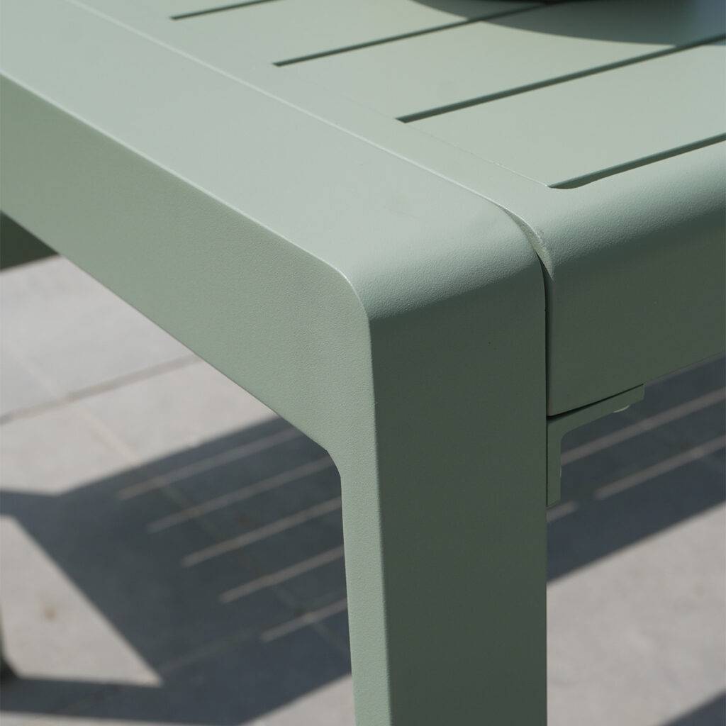 Wilsa Garden - Salon de jardin aluminium RIO 4 places avec table et 2 bancs - Imagen 7