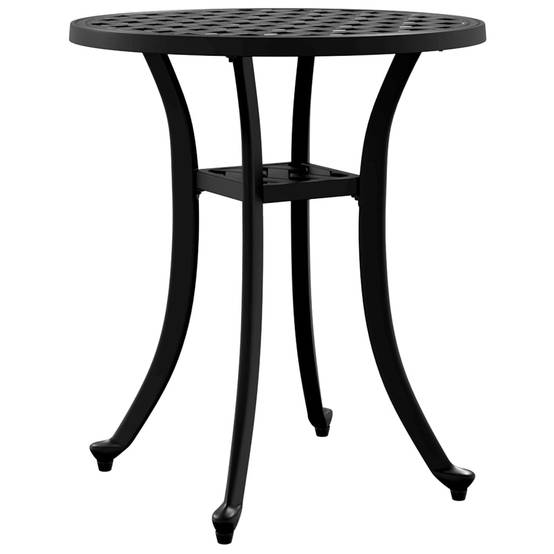 Table de jardin aluminium coulé noir Ø48 x 53 cm - PANGIVO - Image 6
