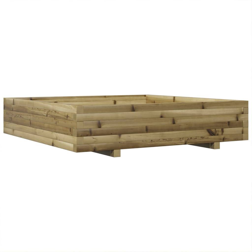 Maison Chic - Jardinière, Bac à fleurs, Pot de fleurs 110x110x26,5 cm bois de pin imprégné - Imagen 7