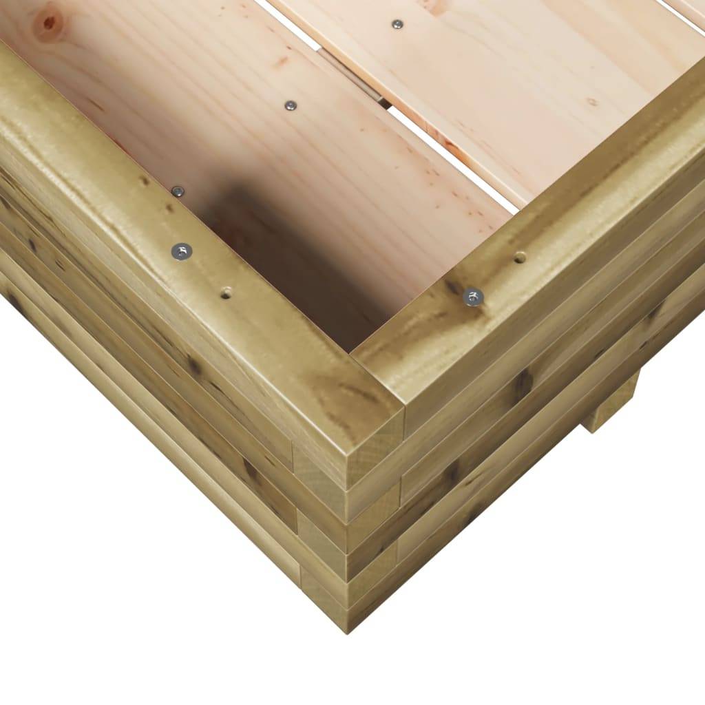 Maison Chic - Jardinière, Bac à fleurs, Pot de fleurs 110x110x26,5 cm bois de pin imprégné - Imagen 8