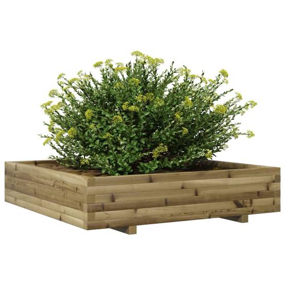 Maison Chic - Jardinière, Bac à fleurs, Pot de fleurs 110x110x26,5 cm bois de pin imprégné - Imagen 4