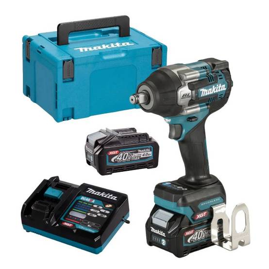 Boulonneuse 1/2'' 760Nm 40V XGT- MAKITA - avec 2 batteries 40V 4,0 Ah + chargeur - MakPac - TW007GM201 - Image 1