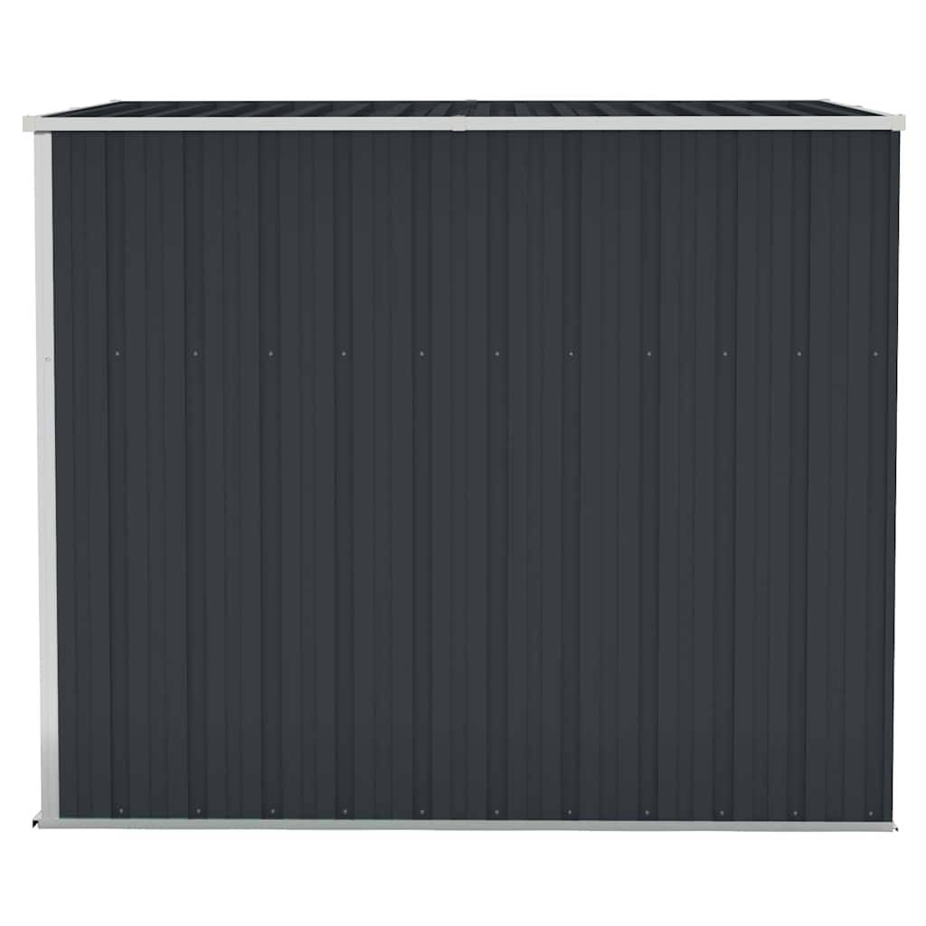 PANGIVO - Abri de jardin mural avec double porte - Acier galvanisé - Anthracite 118x194x178 cm - Surface au sol 2,29m² - PANGIVO - Image 5