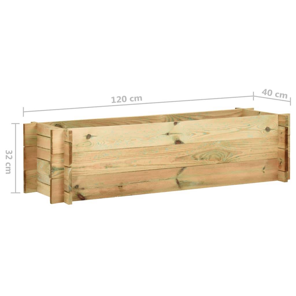 Vidaxl - Jardinière surélevée de légumes Bois de pin imprégné 120 cm vidaXL 43349 - Image 3