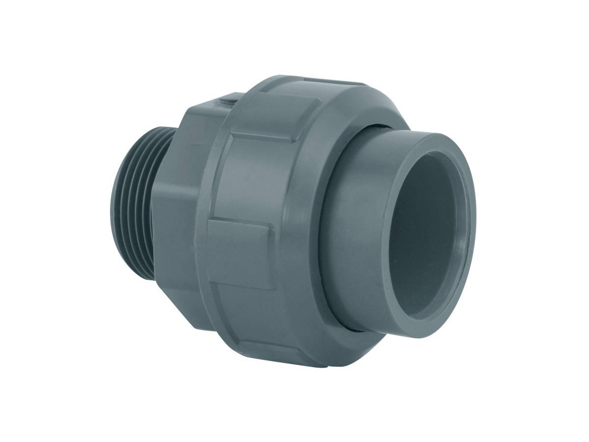 Fitt - Manchon union 3 pièces PVC pression femelle/fileté 50 x 2" - Fitt - Imagen 2