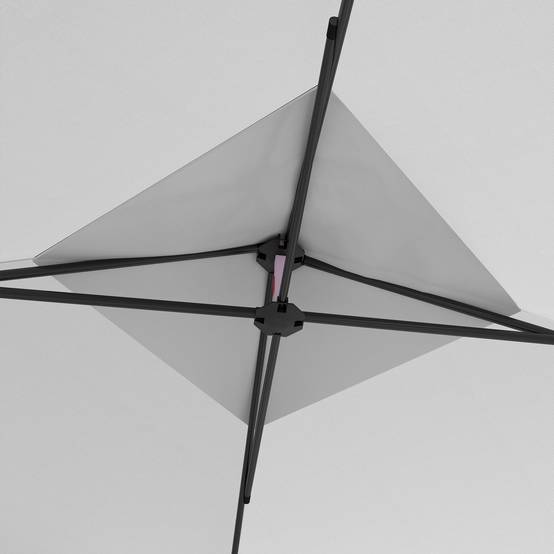 Tonnelle pliante aciers argenté 300 x 300 x 265 cm - PANGIVO - Image 10