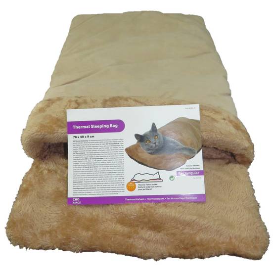 panier de couchage thermique 70 x 40 x 9 cm pour chat - Image 2