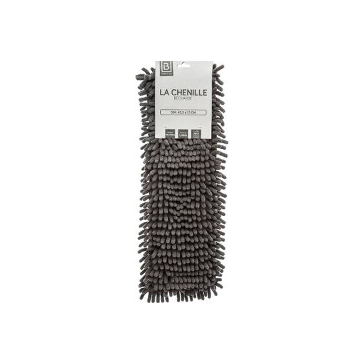Serpillière pour Balai Chenille "Ménager" 46cm Gris - Image 4