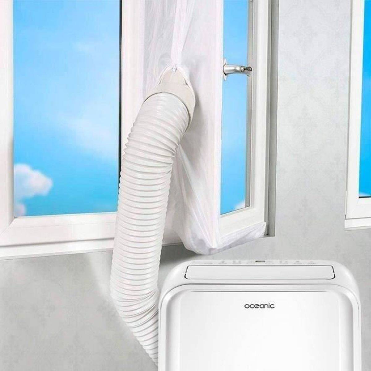 Climatiseur monobloc mobile réversible Océanic 12000 BTU (3530 W) chaud/froid avec déshumidification, LED, jusqu’à 35 m² - Image 6