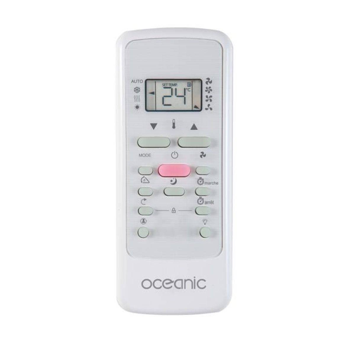 Climatiseur monobloc mobile réversible Océanic 12000 BTU (3530 W) chaud/froid avec déshumidification, LED, jusqu’à 35 m² - Image 3
