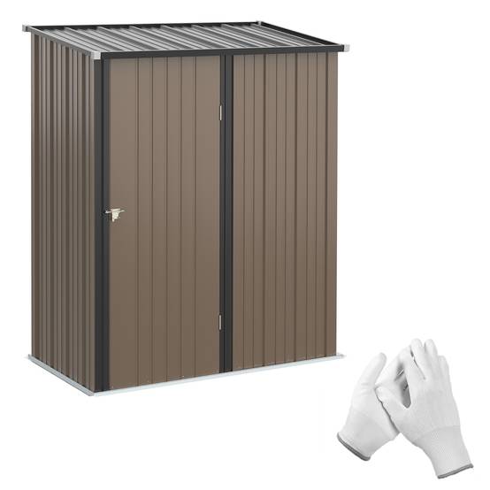 Abri Jardin Métal Acier Galvanisé Rangement Outils 1,34 m² Toit Incliné - ComfortXL Outdoor Living - Image 2