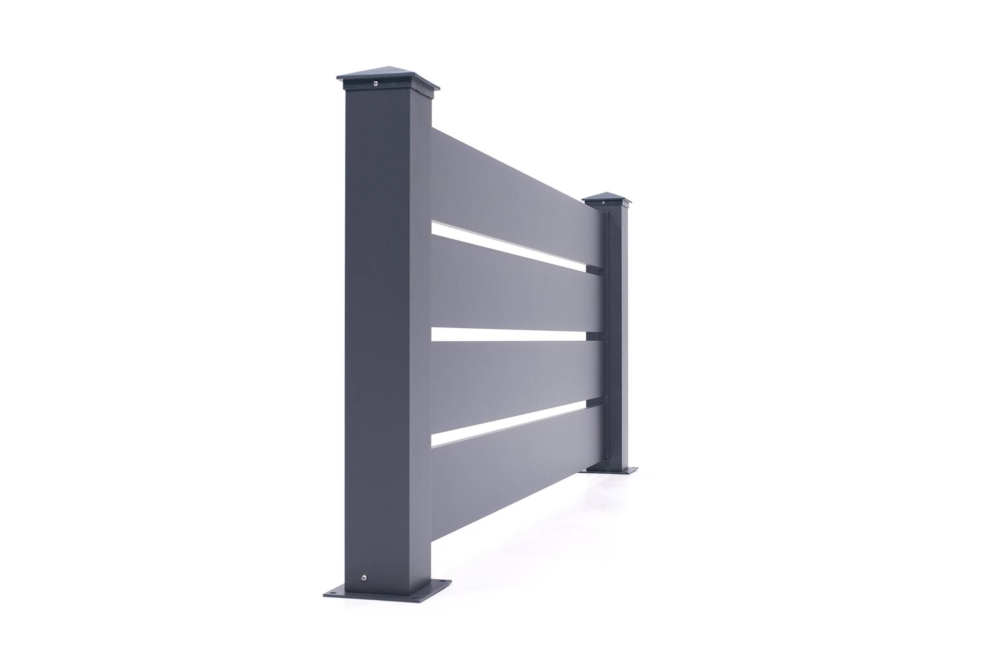 Casanoov Kit clôture aluminium ajourée VOGEL – H.90  cm – L.1,90 m – kit complet - Image 3