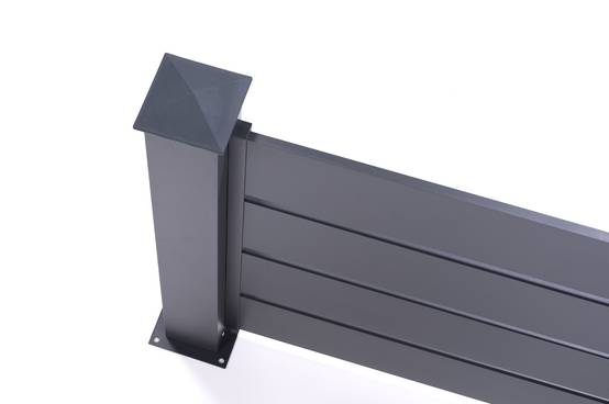 Casanoov Kit clôture aluminium ajourée VOGEL – H.90 cm – L.1,90 m – kit complet - Image 7
