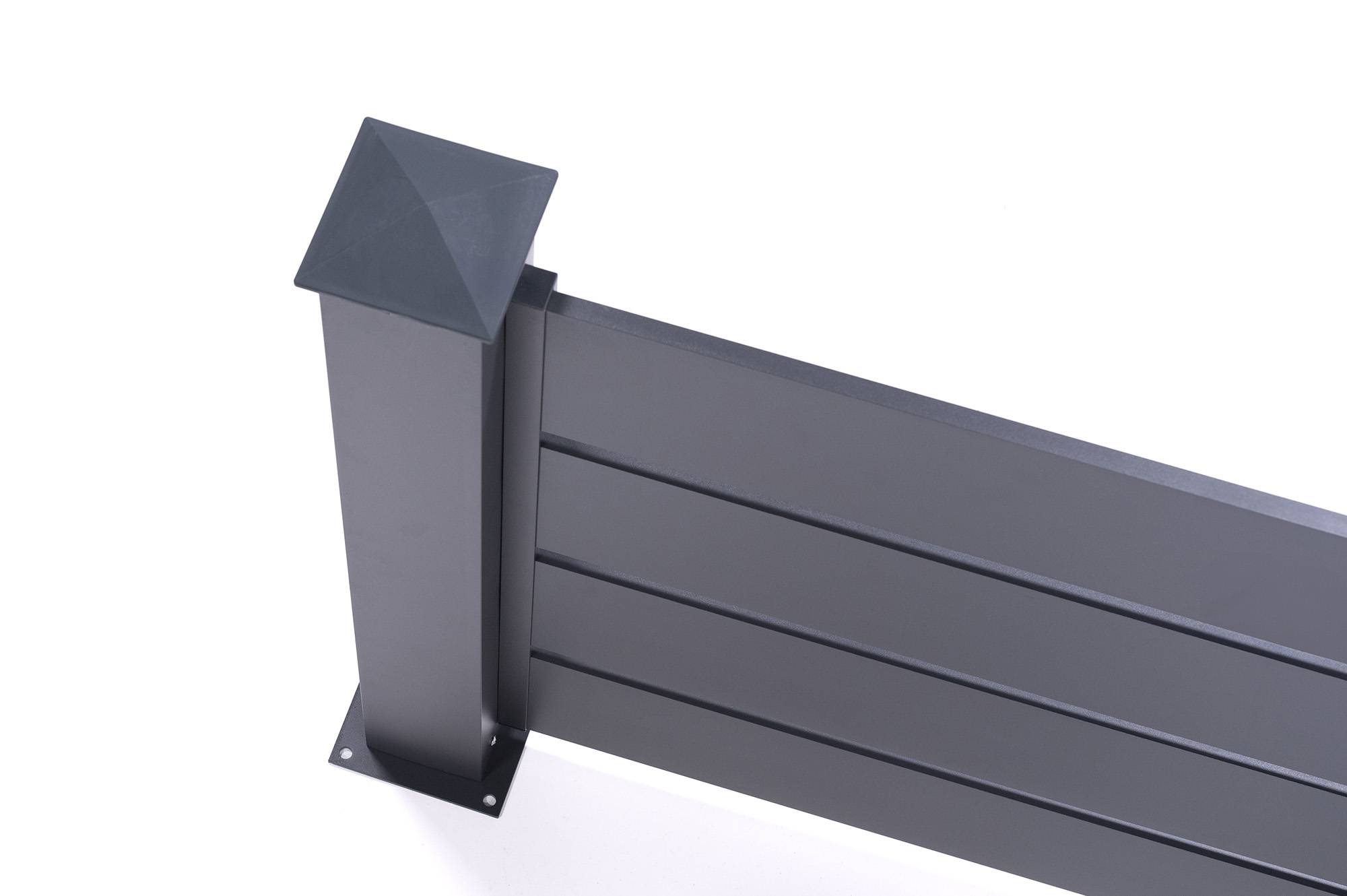 Casanoov Kit clôture aluminium ajourée VOGEL – H.90  cm – L.1,90 m – kit complet - Image 7