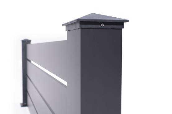 Casanoov Kit clôture aluminium ajourée VOGEL – H.90 cm – L.1,90 m – kit complet - Image 6