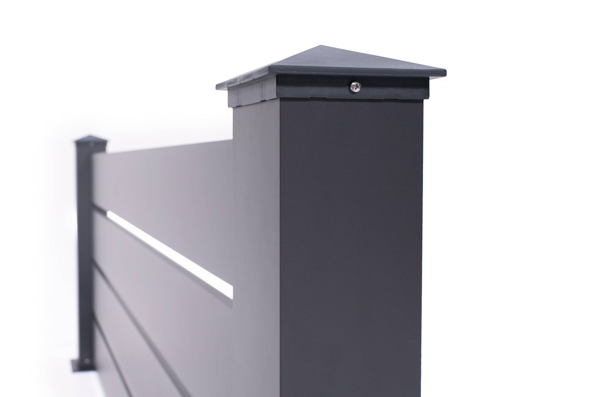 Casanoov Kit clôture aluminium ajourée VOGEL – H.90  cm – L.1,90 m – kit complet - Image 6