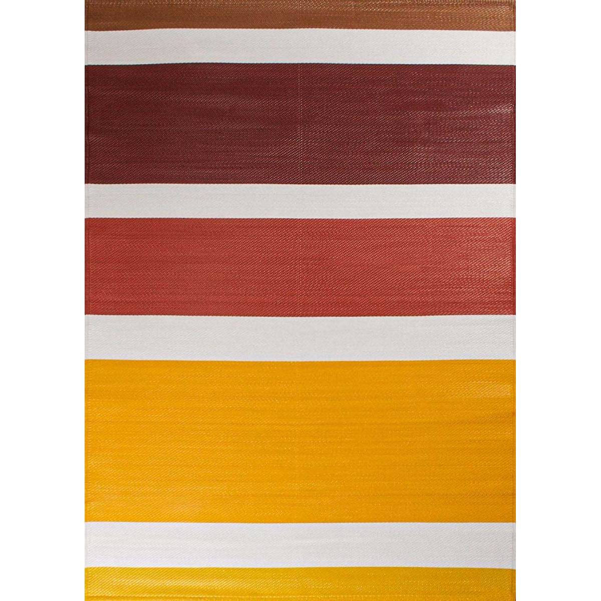 Jardindeco - Tapis extérieur en polypropylène Spargi 1744 orange 120 x 160 cm - Imagen 1
