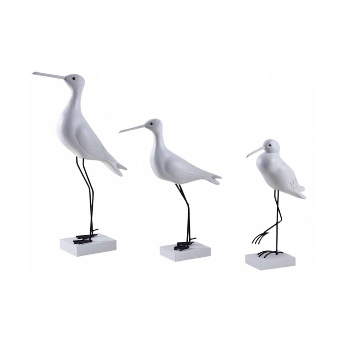 Aubry Gaspard - Oiseaux de mer en bois sur pieds (Lot de 3) - Imagen 1