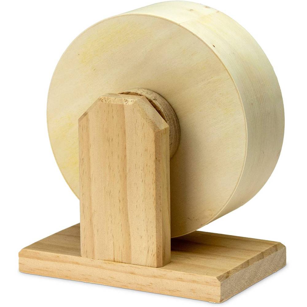 Roue d'exercice Bogie en bois 20 cm. pour rongeur. - Imagen 5