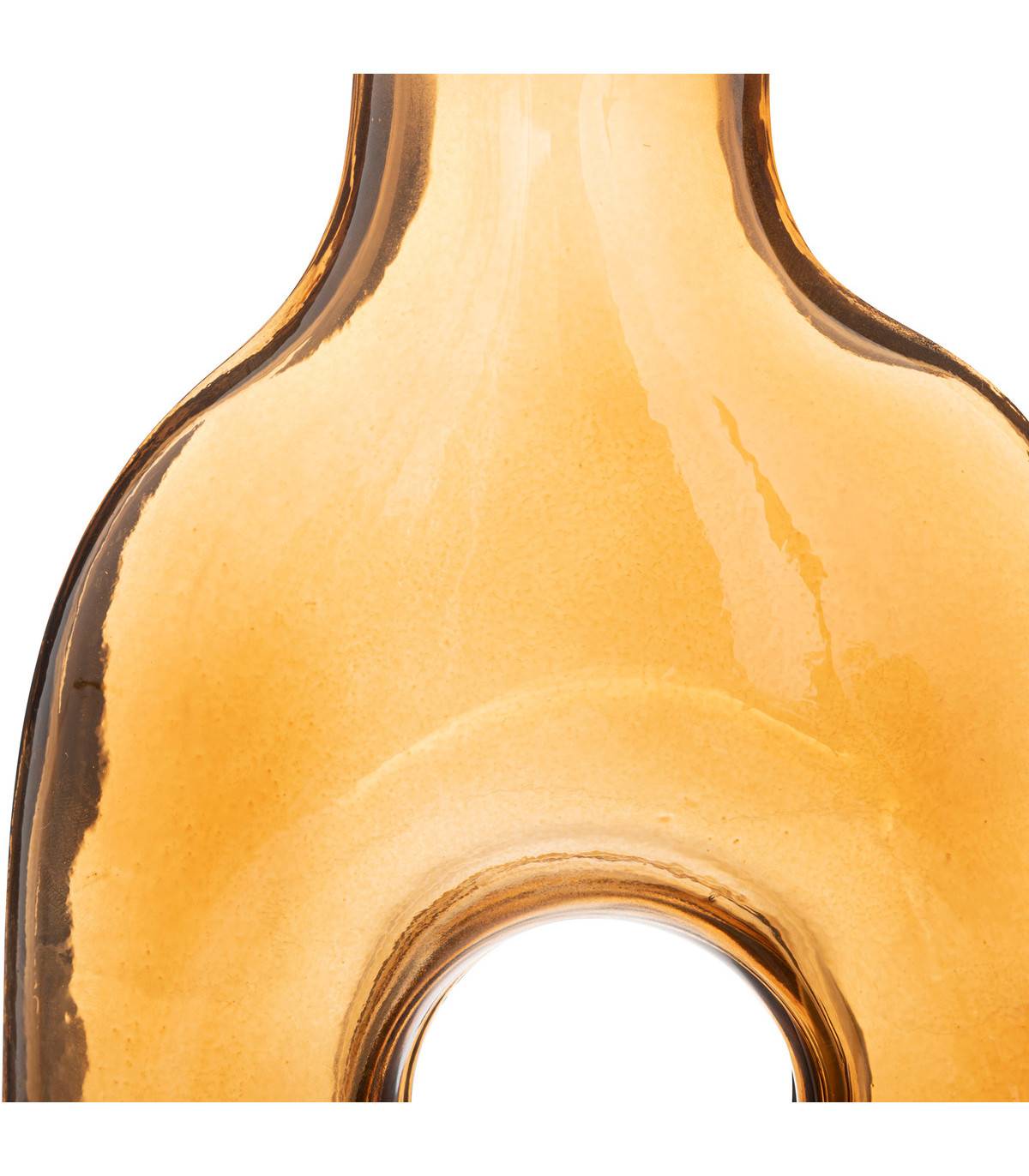 Atmosphera - Vase déco en Verre Ambre H 24.5 cm - Image 2