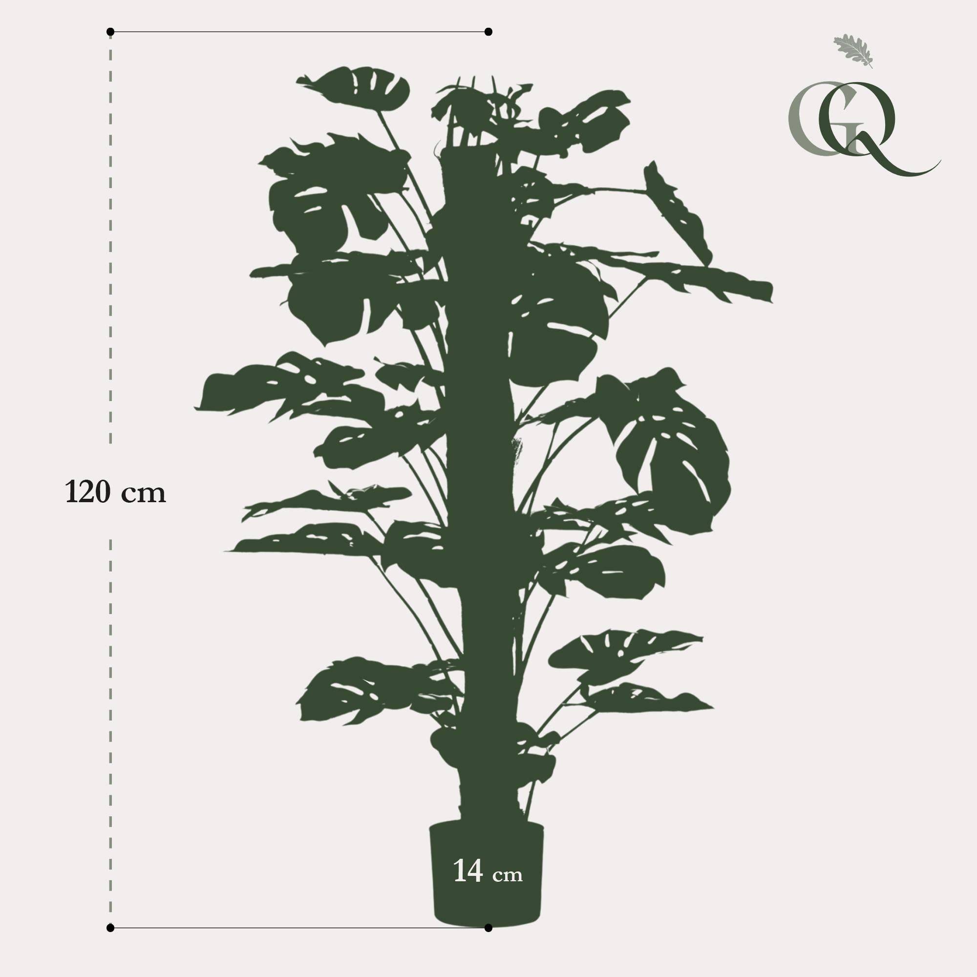 La Green Touch - Monstera Deliciosa plante artificielle - h120cm, Ø14cm- La Green Touch - Imagen 3