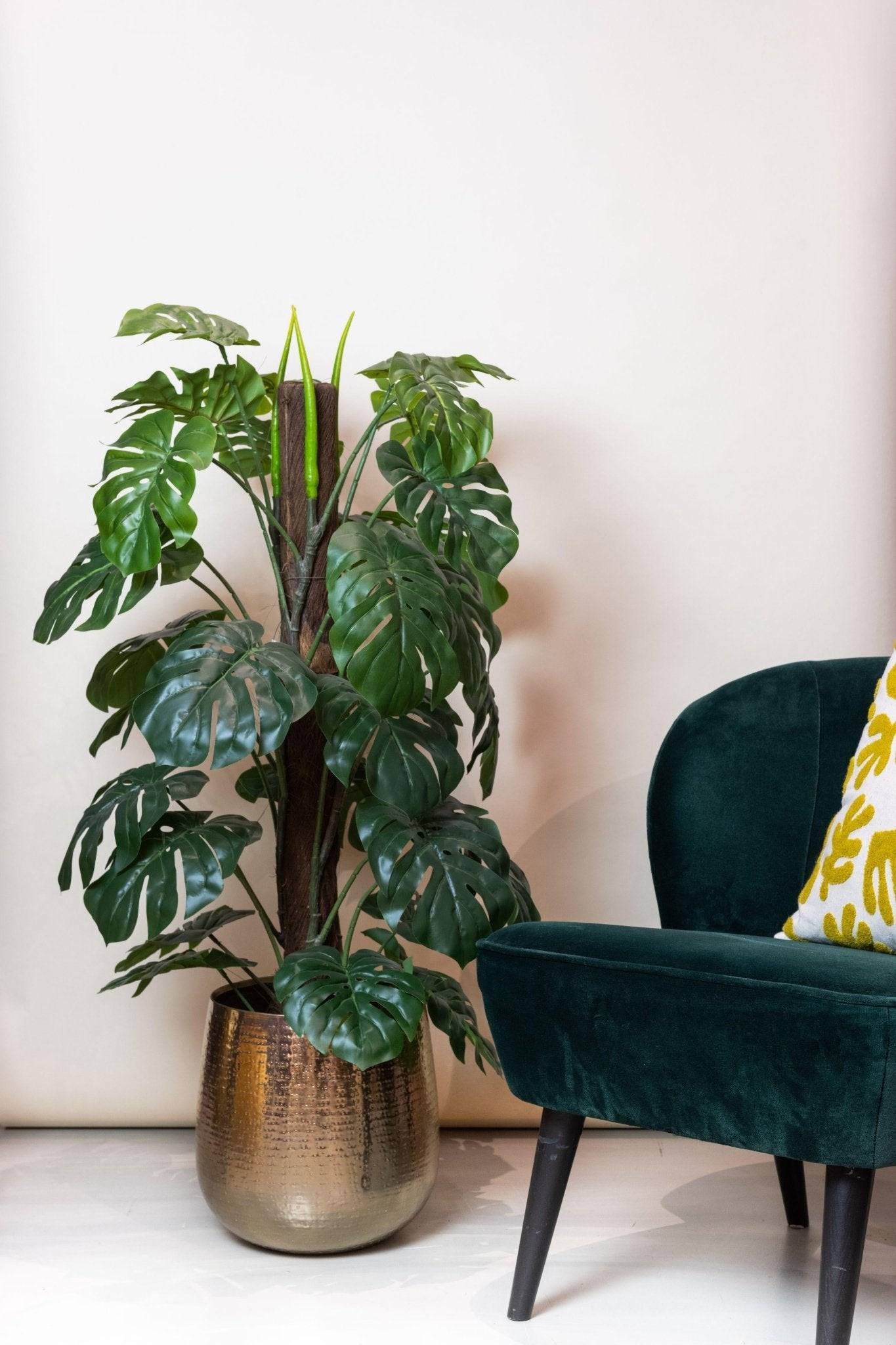 La Green Touch - Monstera Deliciosa plante artificielle - h120cm, Ø14cm- La Green Touch - Imagen 4