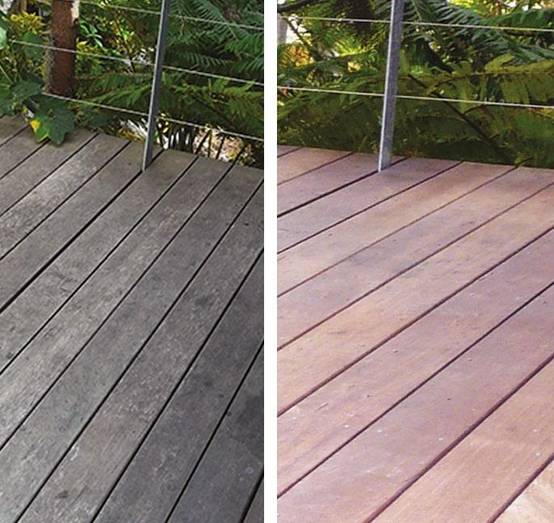 Dégriseur Nettoyant Bois WoodGuard Revitalisant Redonne Couleurs au Bois Efficace en 15 Minutes 1L 8m² - Image 3