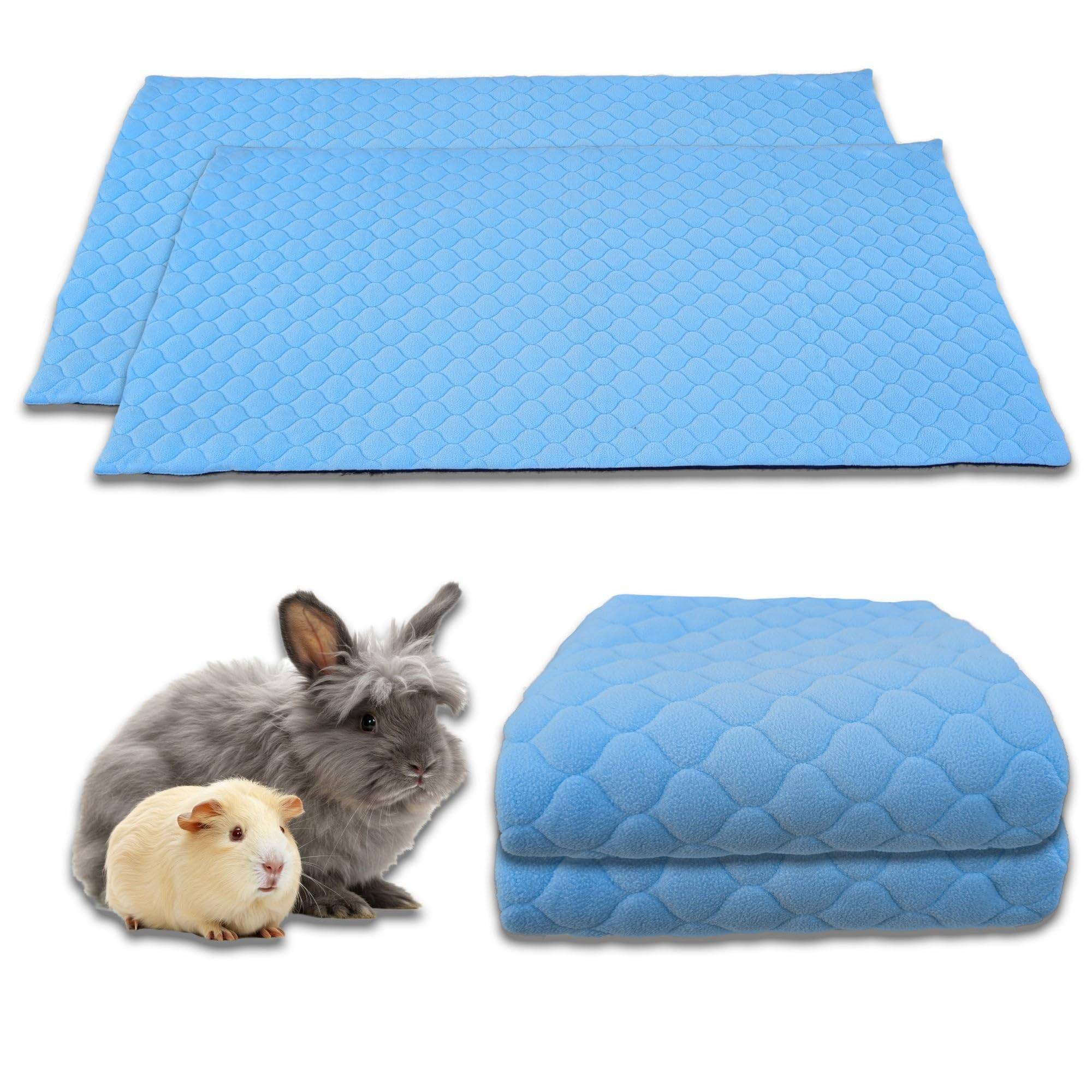 Lot de 2 - Tapis qui remplace la Litière pour Cochon d'Inde et Lapin  - Absorbant, Imperméable, Passe en Machine 60 x 50 cm - Neo Solvo - Image 1