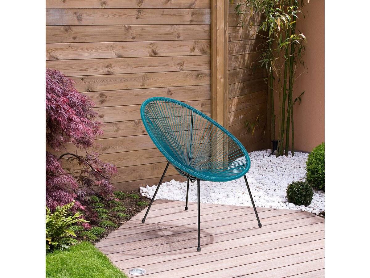 Lot De 2 Fauteuils De Jardin "ania" - Bleu Clair -habitat Et Jardin - Imagen 2