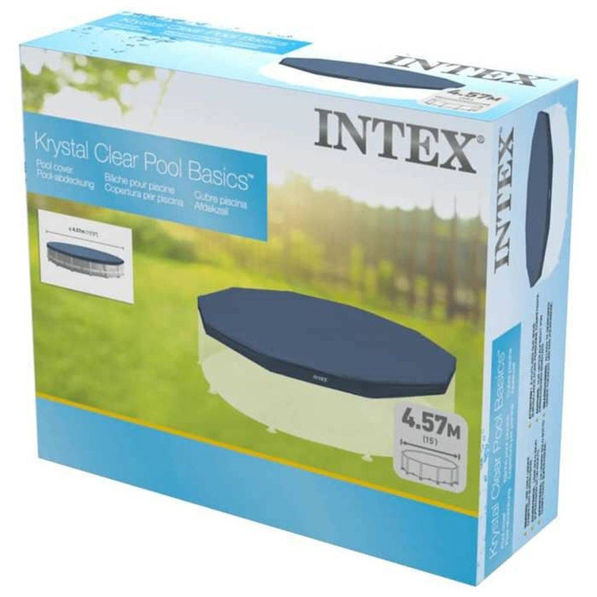 Bâche 4,57 m de diamètre pour piscine tubulaire ronde Intex - Imagen 3
