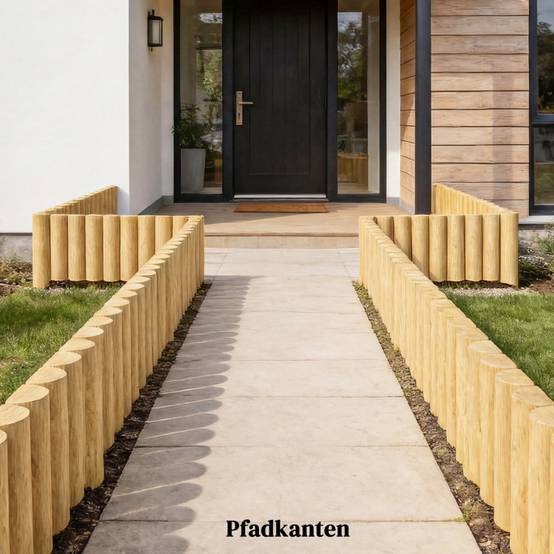 Clôture bordure de jardin en bois pour parterres séparation décorative 176x30cm - ComfortXL Outdoor Living - Image 7