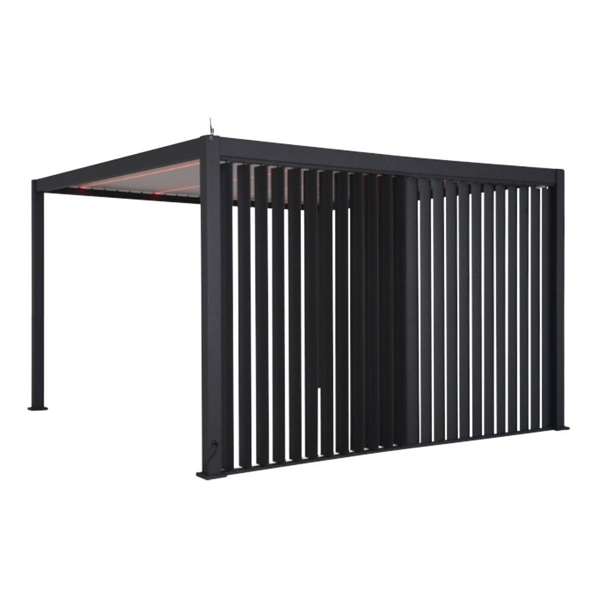 Hesperide - Persienne pour pergola Evora 4m gris graphite Hespéride - Image 1