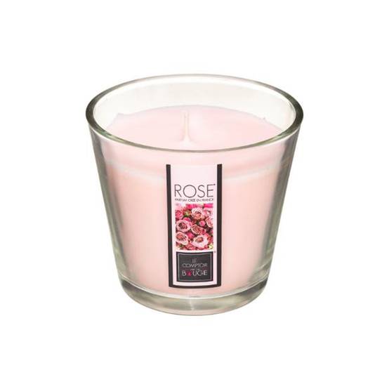 Bougie Parfumée en Verre "Nina" 190g Rose