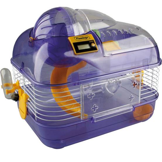 Cage pour hamster Marathon, 33 x 25 x 29 cm, avec compte tours, pour rongeur. - Image 1