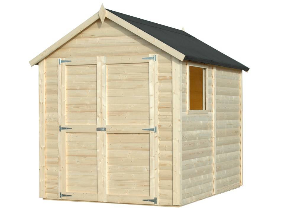Abri de jardin bois TONGA - 181 x 239 cm - Cabane de jardin - Cabanon - Imagen 3