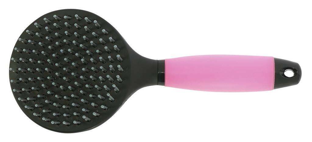 Brosse à crinière Hippotonic Gel - Soin des crins du cheval - Fuschia/Noir - Imagen 1
