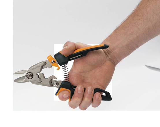 Fiskars - Cisaille PowerGear type "aviation" coupe droite lame bulldog 38,1mm - Image 3