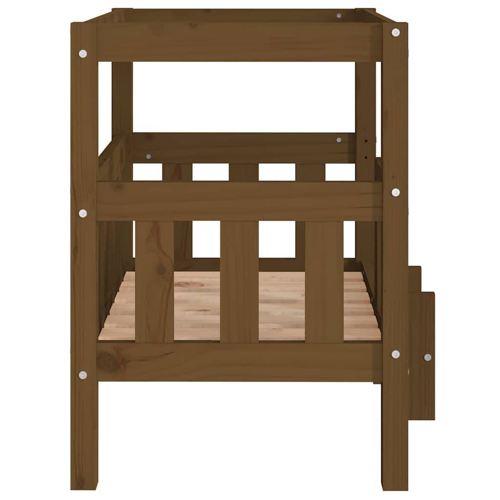 Vidaxl - Lit pour chien Marron miel 65,5x50,5x70 cm Bois de pin solide vidaXL 822375 - Imagen 7