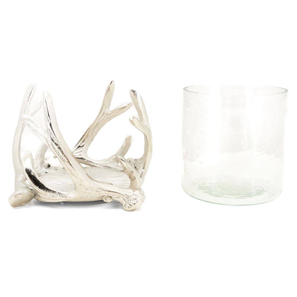 Aubry Gaspard - Photophore bois de cerf en aluminium Diamètre 16cm - Imagen 4