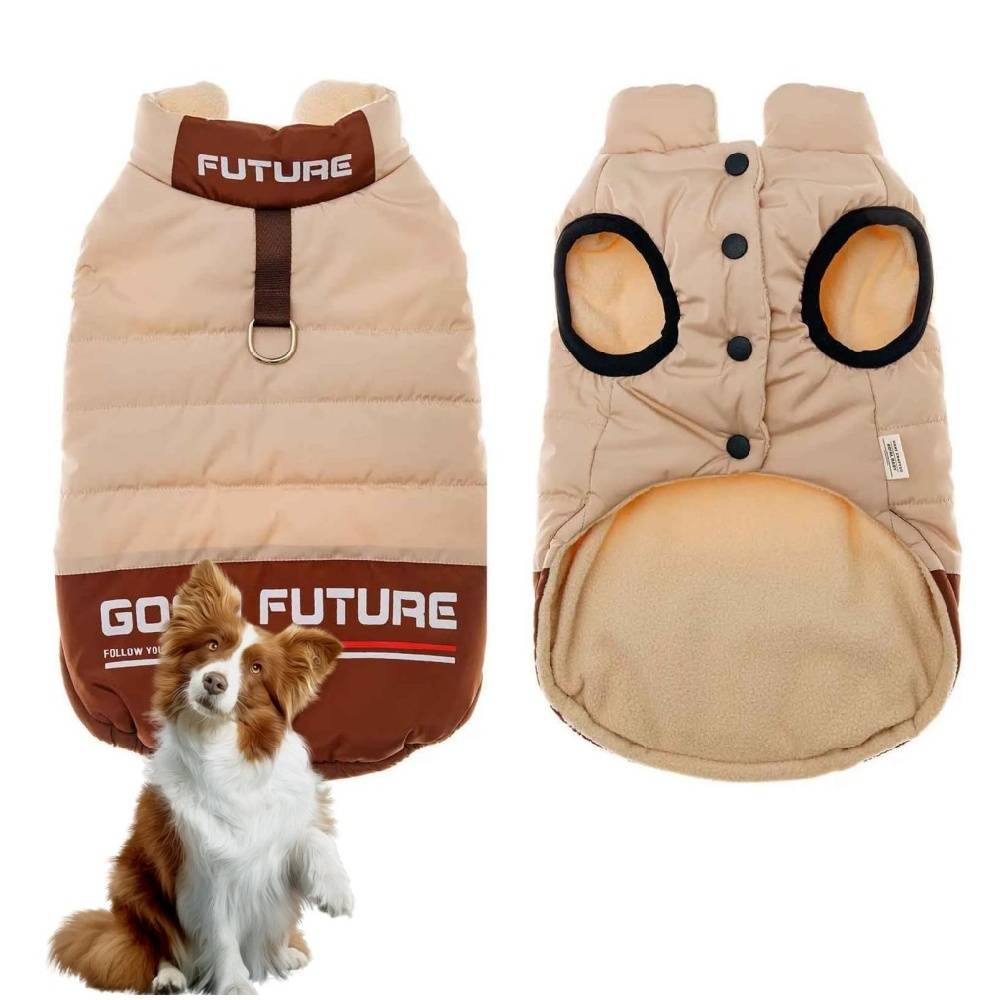 Manteau chaud pour chien d'hiver brown taille M confortable - Lytech - Image 1