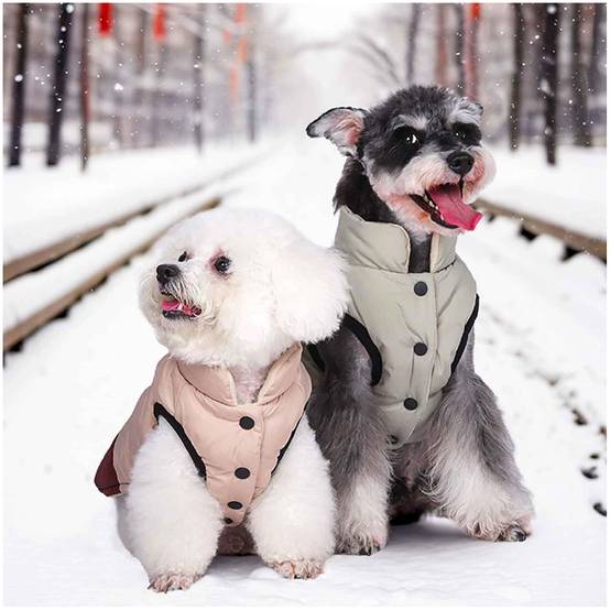Manteau chaud pour chien d'hiver brown taille M confortable - Lytech - Image 6