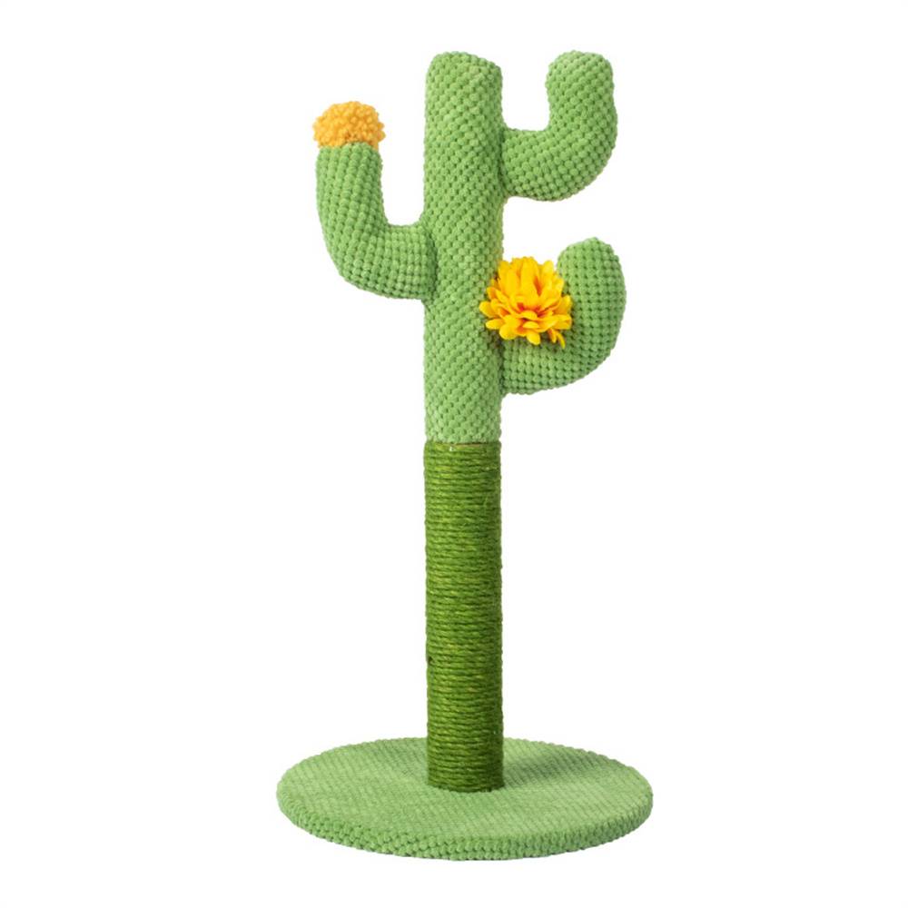 Griffoir en forme de cactus en jute pour chat, hauteur 60 cm, couleur verte, facile à installer Lytech - Image 6