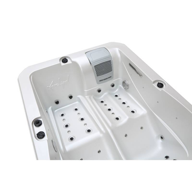 Spa 2 places allongées Archipel® GT2 BLANC NACRE LED - Thérapeutique Balboa 210x148 - Image 6