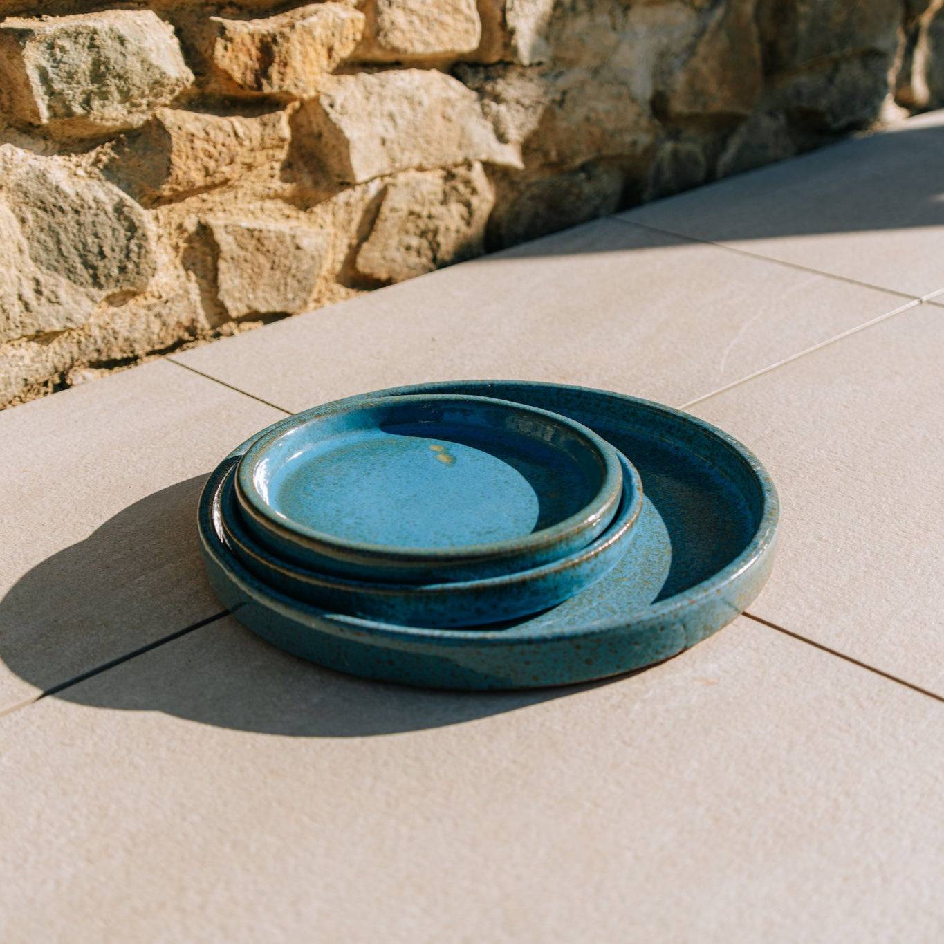 Provencelia - Soucoupe ronde 15cm bleu acier - Image 4