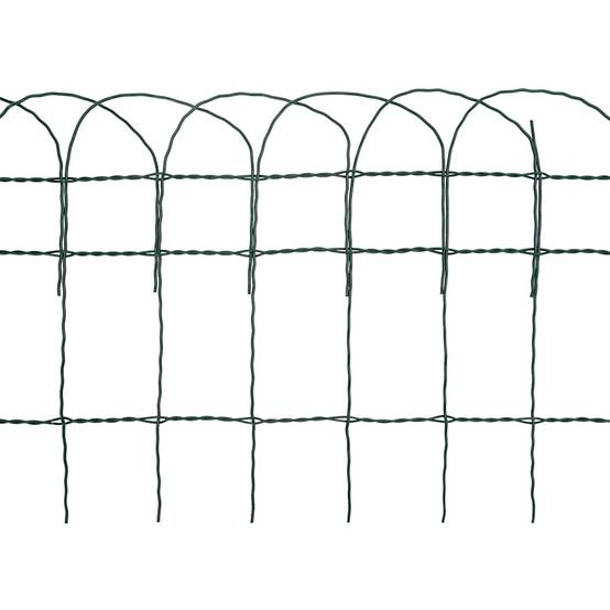 Clôture jardin fer enduit poudre extérieur protection massifs 25x0,4m vert - ComfortXL Outdoor Living - Image 6
