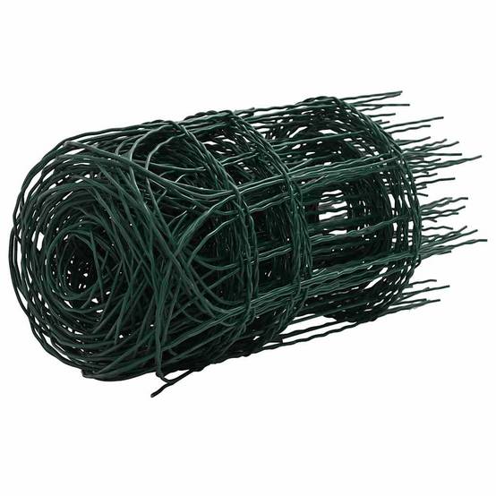 Clôture jardin fer enduit poudre extérieur protection massifs 25x0,4m vert - ComfortXL Outdoor Living - Image 3