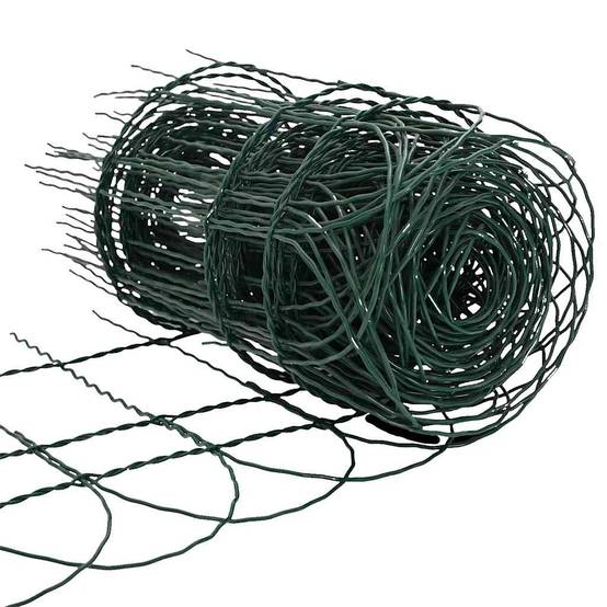 Clôture jardin fer enduit poudre extérieur protection massifs 25x0,4m vert - ComfortXL Outdoor Living - Image 5