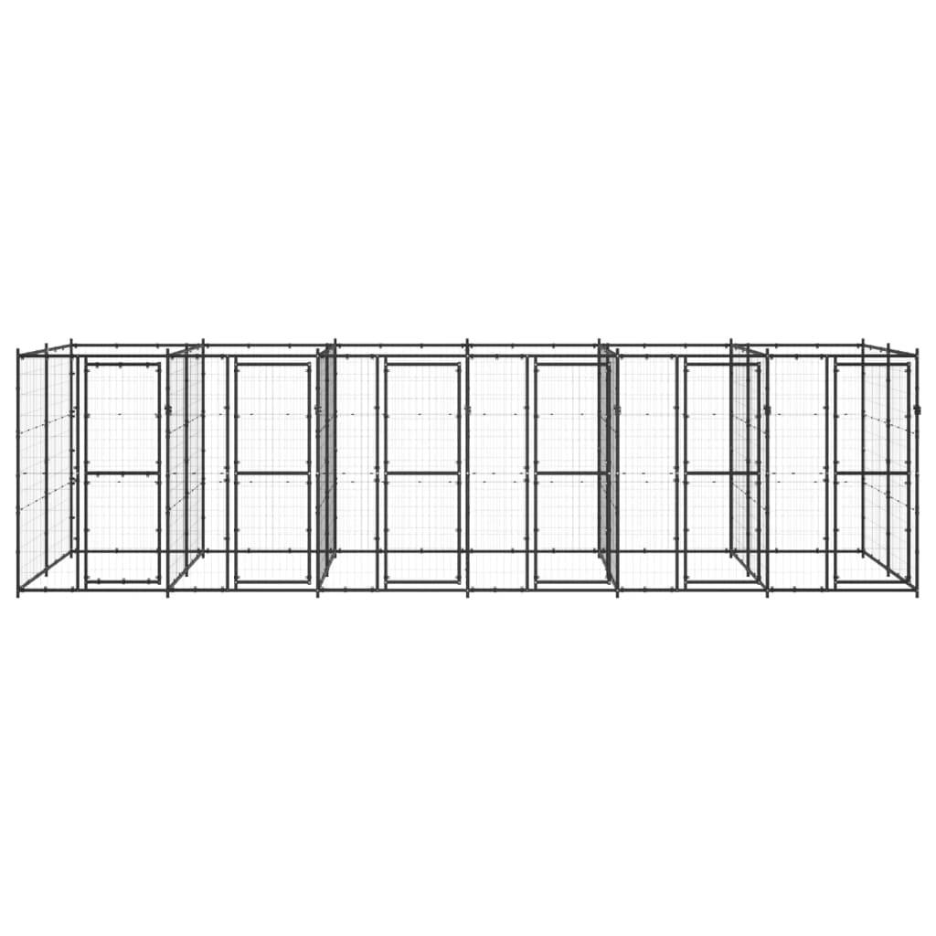 Vidaxl - Chenil extérieur Acier 14,52 m² vidaXL 3082264 - Imagen 2